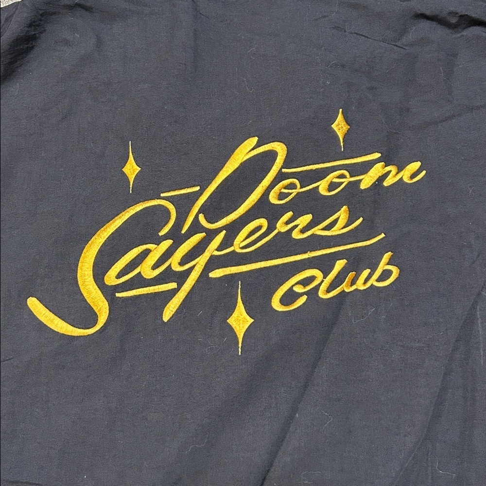 Doom Sayers Club Black Coach Jacket with Yellow Script Logo - Picture 7 of 10